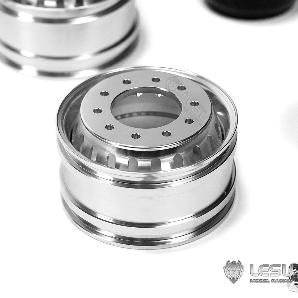 1/14 truck model toy aluminum alloy simulation front wheel hub W-2018-C modified Tamiya accessories LESU