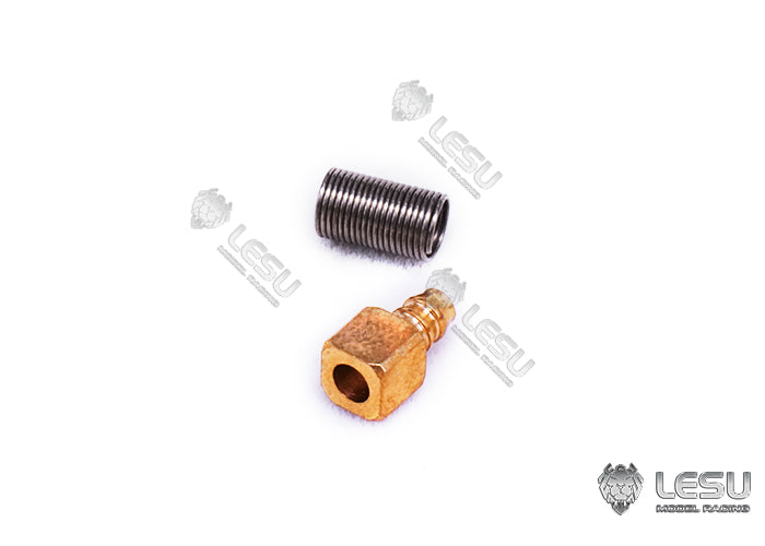 LESU engineering machinery model hydraulic components Y-1534 copper tube welding straight bend nozzle excavator metal accessories