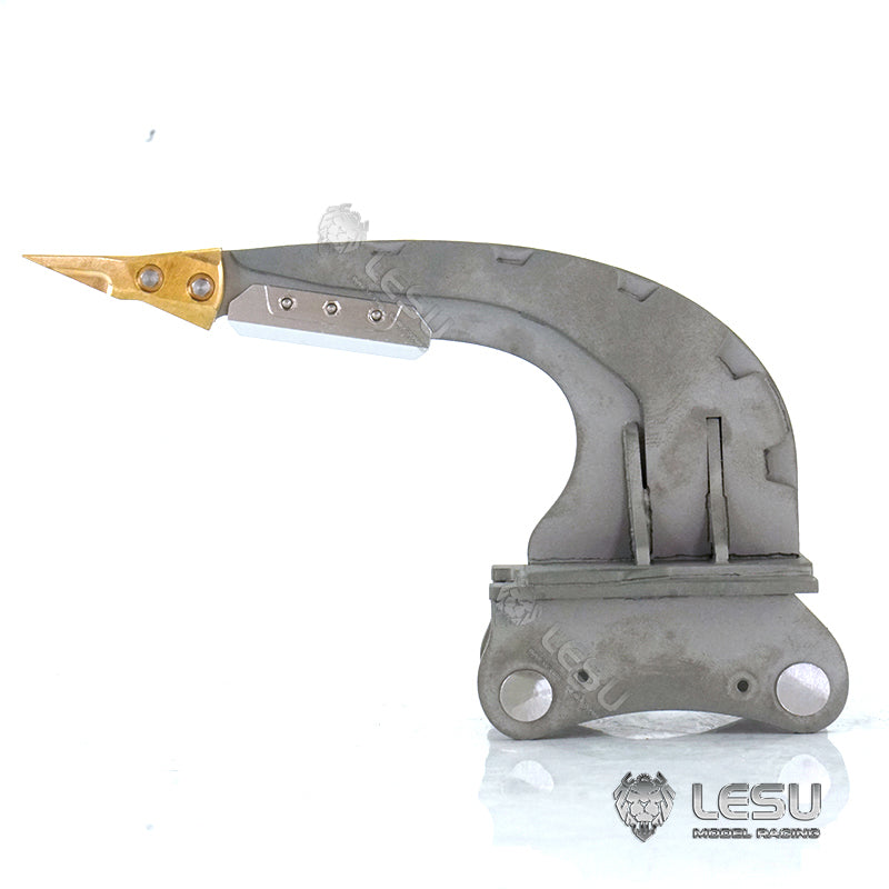 LESU 1/14 simulation hydraulic excavator PC360, wheel excavator, small short tail modified quick-detachable metal curved blade ripper attachment