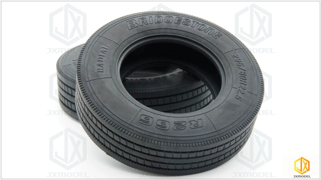 Narrow tire-JXmodel-79mm diameter Tamiya truck 1:14 construction machinery like real rubber
