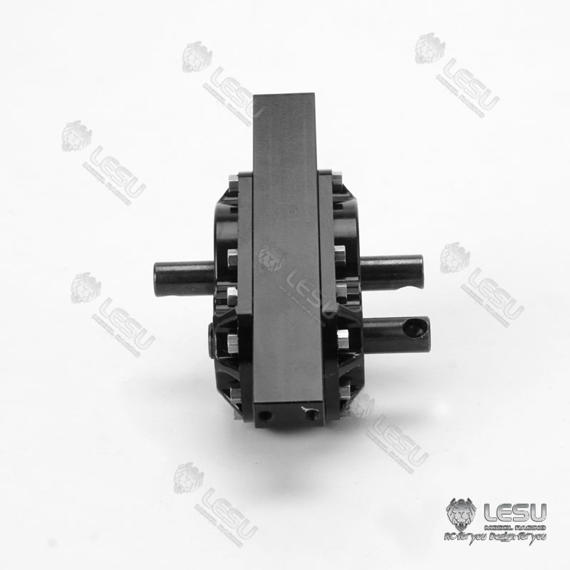 LESU 1/14 Tamiya tractor truck dump truck modified aluminum alloy reduction gear ratio 1:2 transfer case F-5024