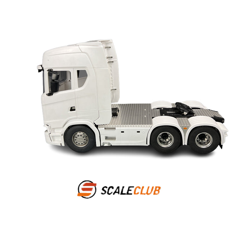 SCALECLUB Tamiya Scania 770s Upgrade Metal Chassis Anti-skid Plate Decorative Panel Tool Box
