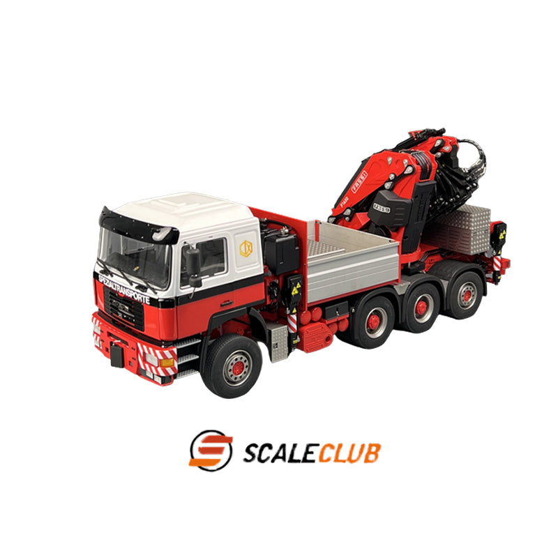 Scaleclub 1/14 MAN F2000 8x8 with rear wheel steering F1650 truck crane full metal remote control