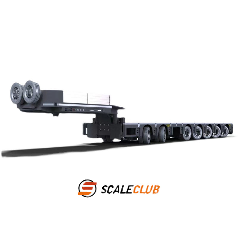 scaleclub 1/14 5+2 follow-up steering heavy engineering vehicle trailer heavy trailer large transport