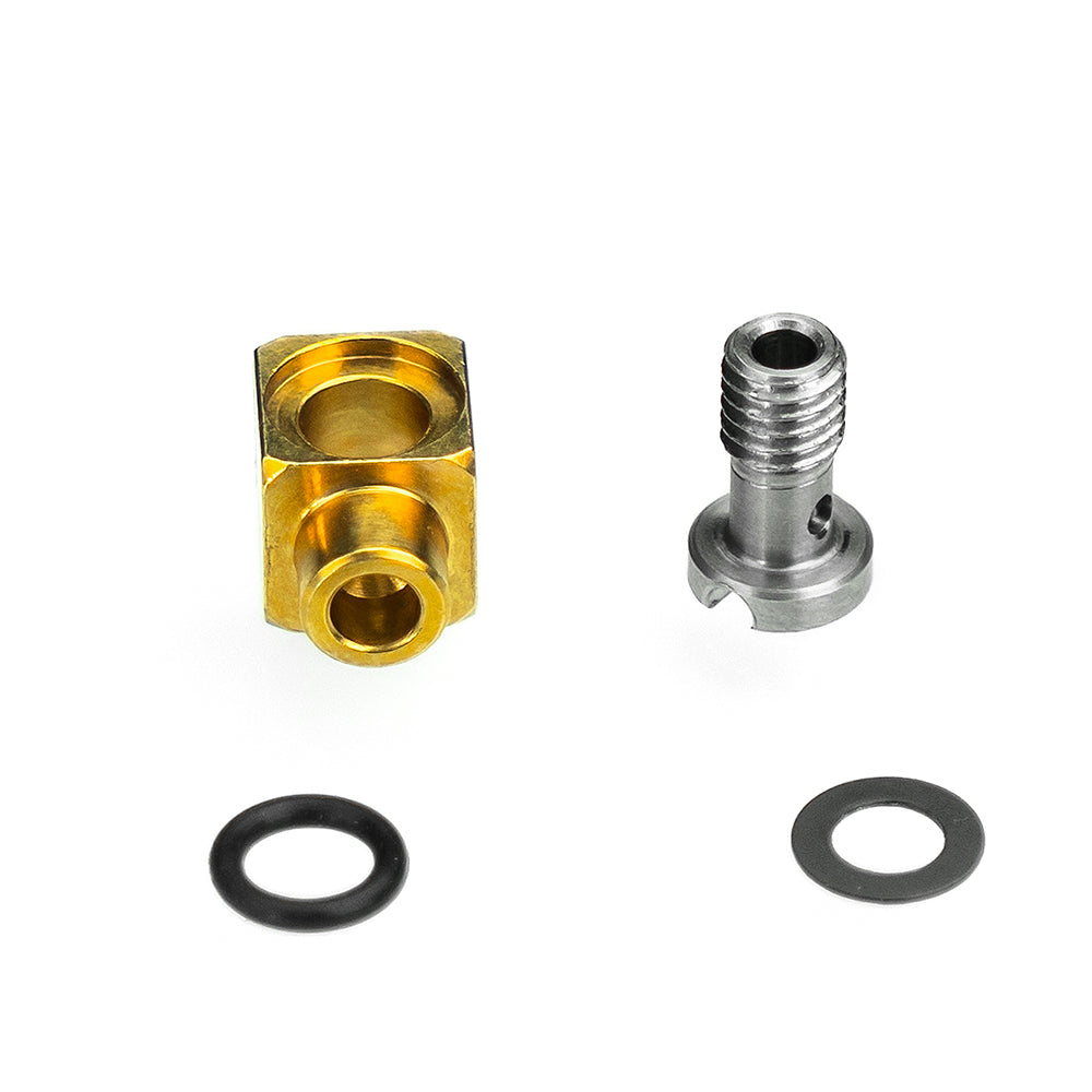 LESU modified stainless steel precision elbow M3 oil nozzle suitable for 2*1MM brass pipe oil pipe installation