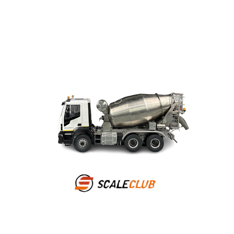 Scaleclub Iveco 1:14 6x6 Full Metal Remote Control Cement Mixer Truck Open Door Body