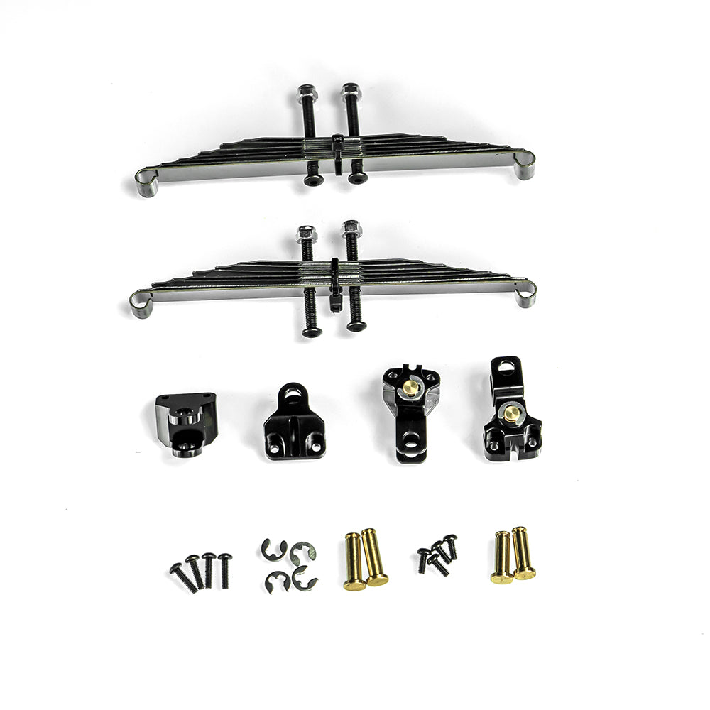 1/14 truck Tamiya tractor X-8011 simulation straight steel plate power bridge front suspension mud head DIY model LESU