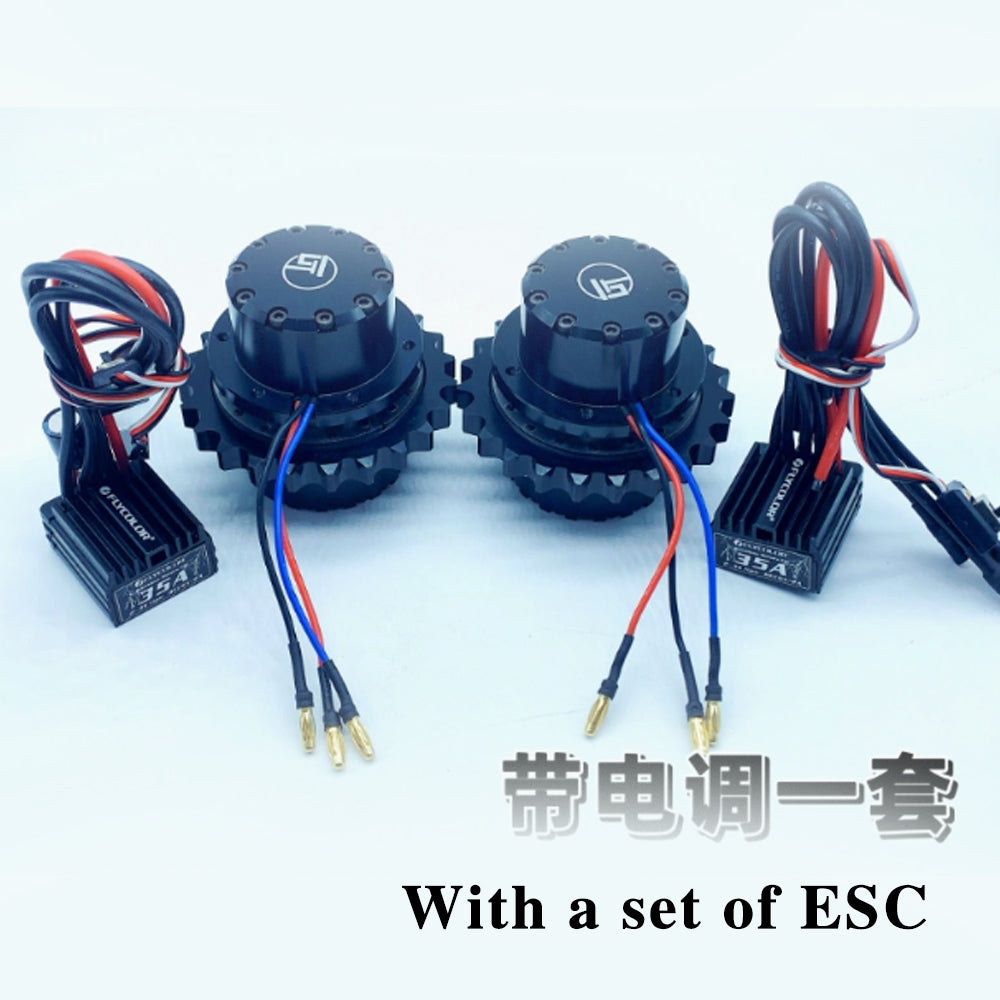 CUT-QD-10 excavator model simulation brushless drive wheel robot brushless walking wheel set of two