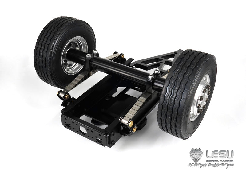LESU 1/14 RC Truck Transfer Trailer Model Single Axle Trailer Dump Truck Accessories