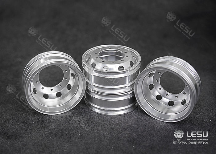 1/14 truck aluminum alloy metal wheel hub W-2048 new wheel side reduction rear axle dedicated model LESU