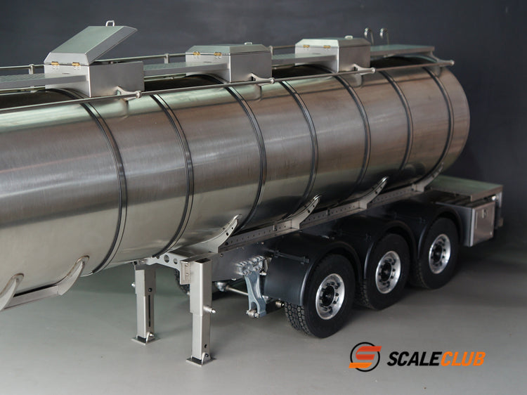 scaleclub 1/14 Tamiya tractor truck full metal tank trailer liquid transport trailer