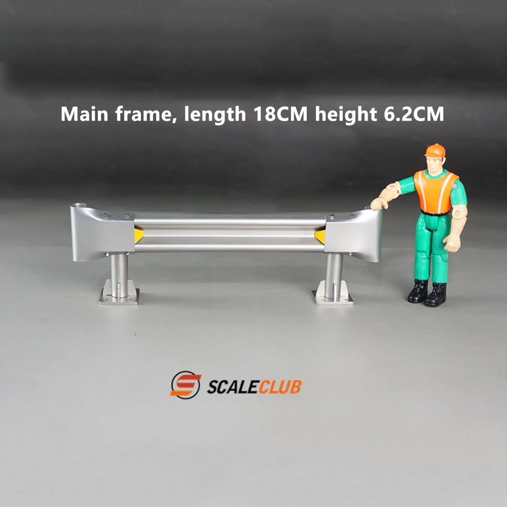 Scaleclub Model Simulation Metal Highway Guardrail Decoration for 1/14 Tractor Truck 1/10 Climbing Vehicle Model Scene Use