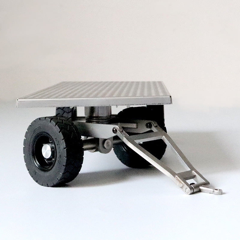 JDMODEL 1/14 Metal Small Pallet Truck Model Toy JDM-122 for Tamiya LESU LXY 1/14 RC Hydraulic Forklift Model Toy Attachments