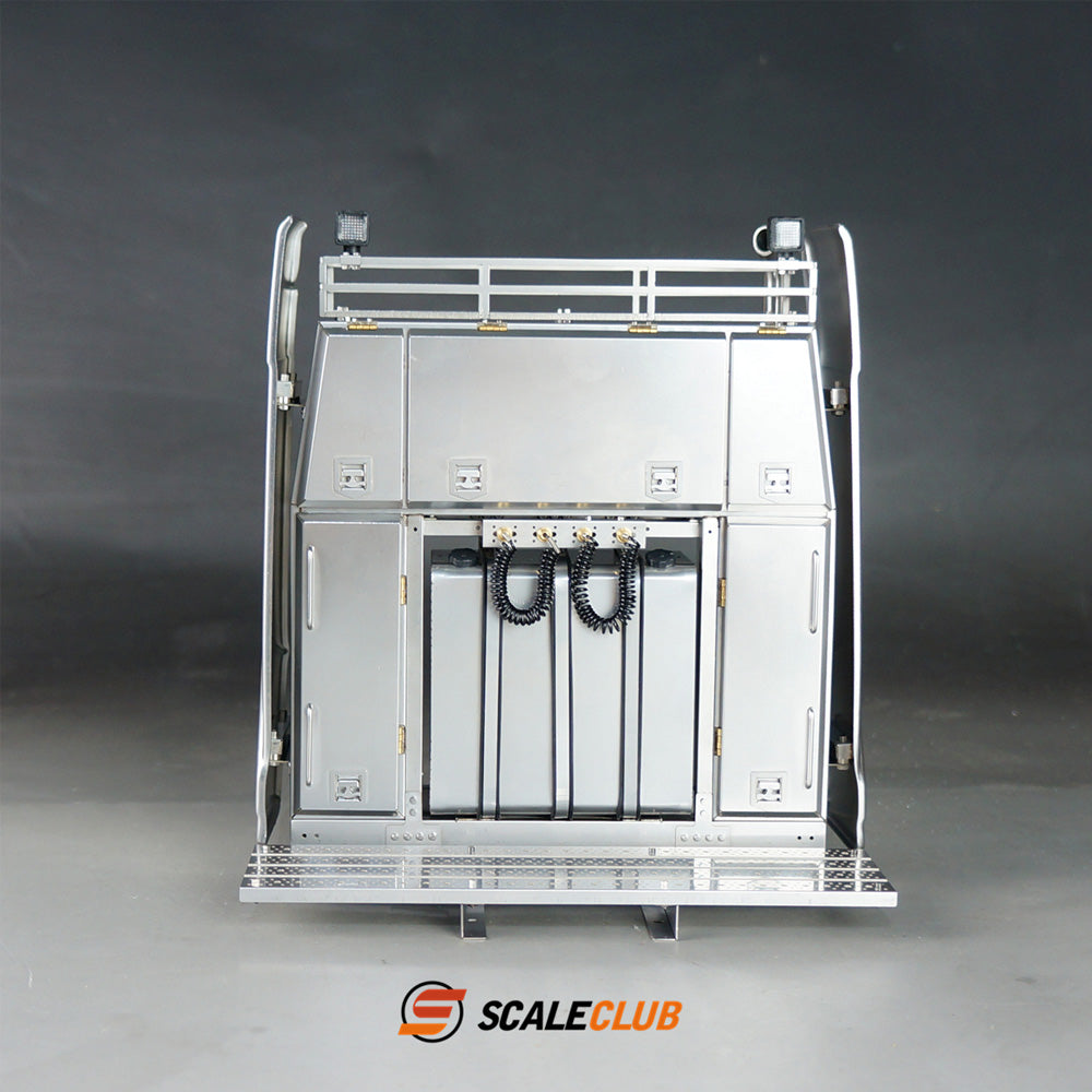 Sscaleclub Model for Tamiya 1/14 RC Engineering Heavy Duty Towing Truck Model Toy Metal Equipment Rack Toolbox Upgrade Parts