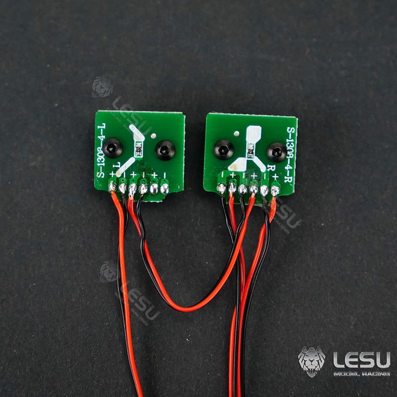 LESU 1/14 simulation model engineering crawler Bobcat skid steer loader rear taillight turn signal DIY modified taillight