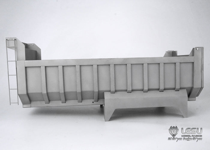 LESU 1/14 Tamiya Truck Model 8X8 Center Cylinder Dump Truck Bucket Stainless Steel Bucket LS-A0003