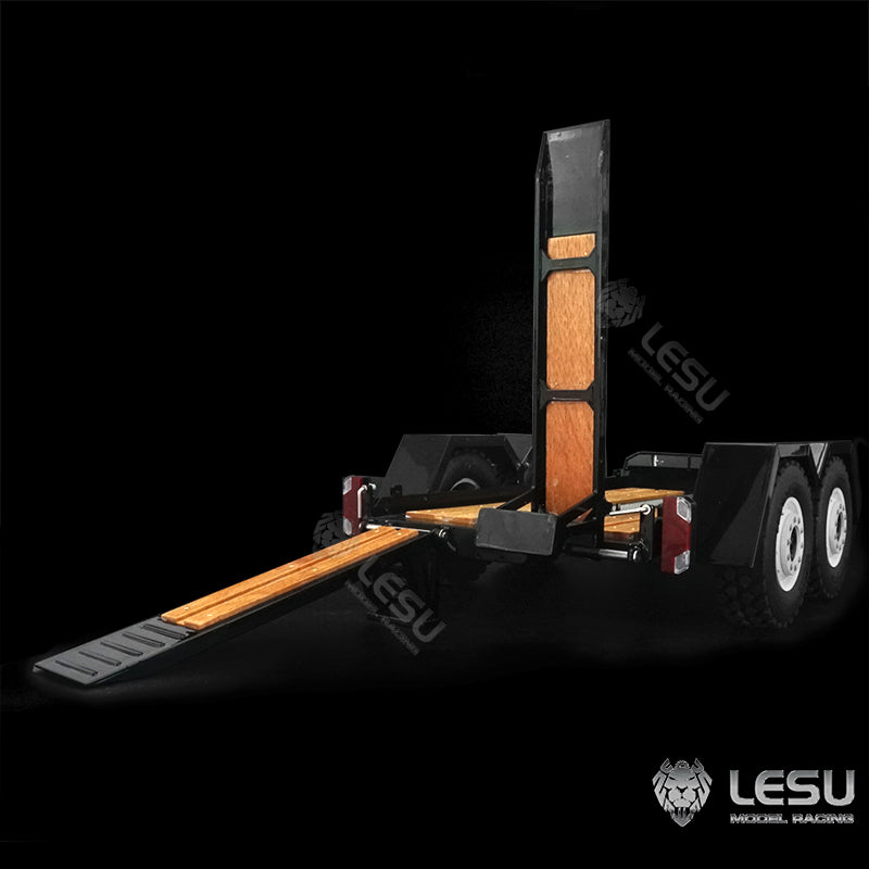 LESU 1/14 hydraulic mechanical model toy Bobcat small skid steer loader dedicated full trailer LS-A0036