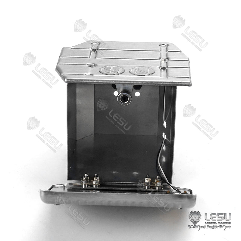 Tamiya 1/14 truck model FH-16 truck exhaust tank with width indicator light G-6225 stainless steel LESU
