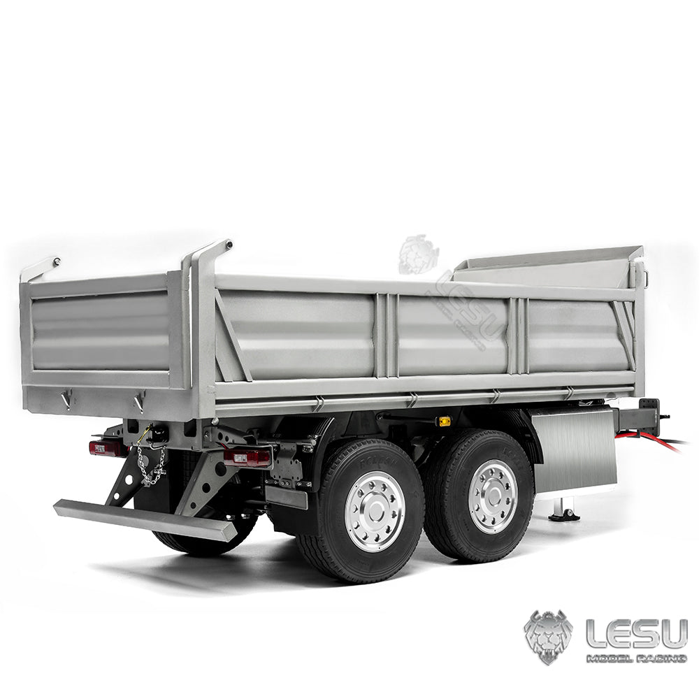 LESU 1/14 dump truck with central hydraulic cylinder lifting CNC bucket LS-A0051-A