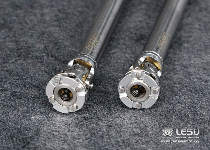 LESU 1/14 RC truck model toy CVD stainless steel welding flange drive shaft Tamiya tractor climbing car model 5MM shaft