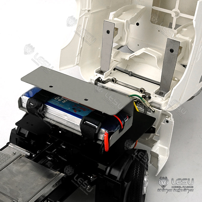 LESU 1/14 truck model toy truck second floor platform set Tamiya tractor FH16 DIY modification