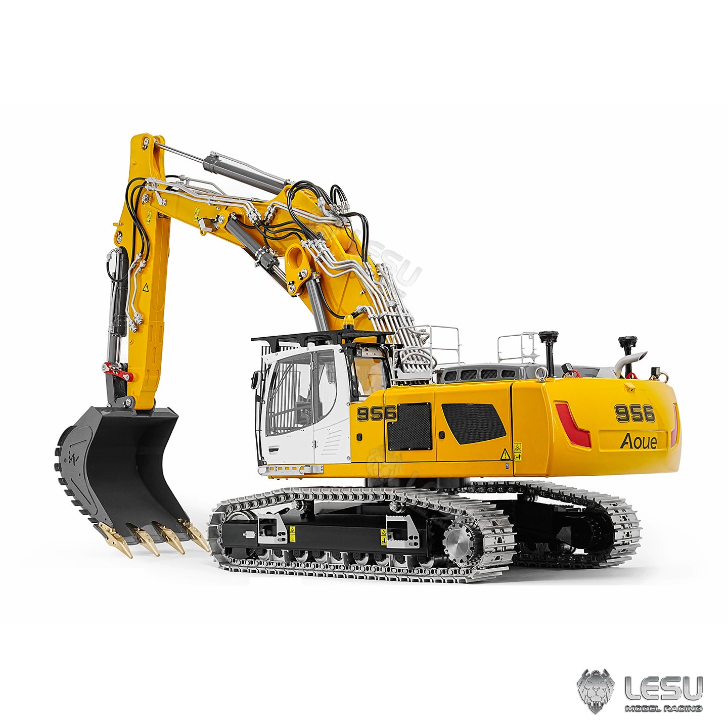 LESU 1/14 Hydraulic R956 Three-Section Arm Excavator Model BA-B0040 Motor-Driven Version Dual Pump 7-Valve