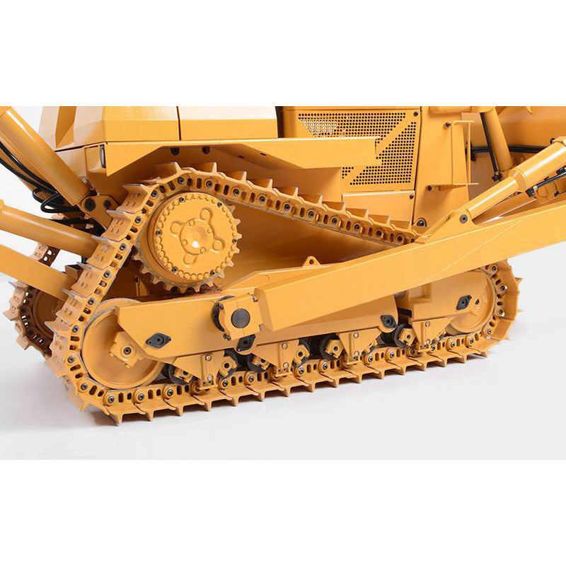 JDMODEL 1/14 remote control hydraulic bulldozer model crawler shoe walking crawler simulation crawler JDM-98A