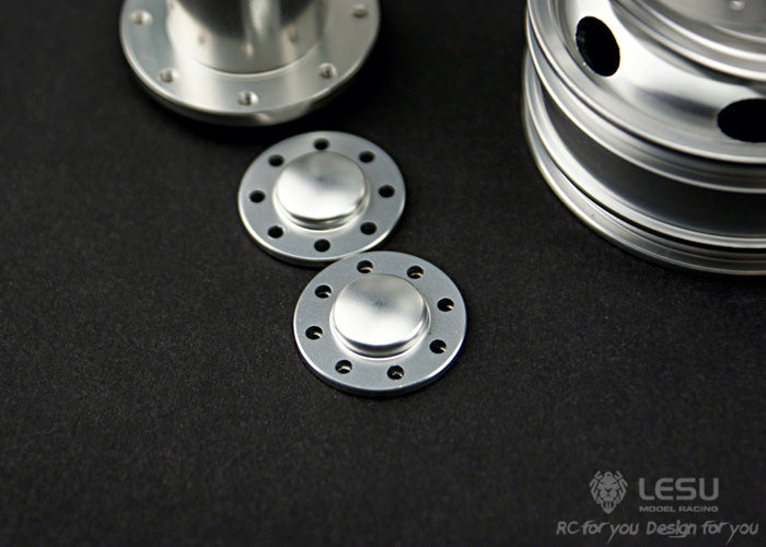 1/14 Truck rear wheel hub W-2010 Tamiya tractor aluminum alloy wheel hub DIY mud truck model accessories LESU