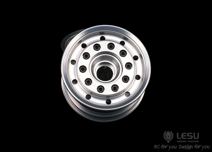 1/14 truck aluminum alloy wheel front wide wheel W-2008 Tamiya tractor Hino special wheel model LESU