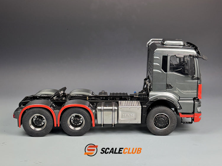 SCALECLUB 1/14 MAN TGS full metal door shell 6*6 tractor truck chassis