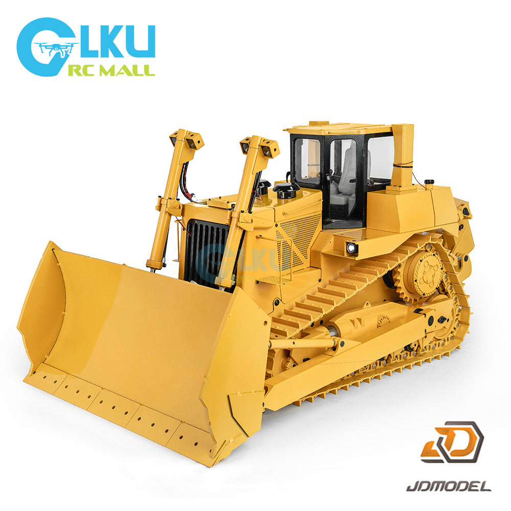 JDMODEL 1/14 Remote Control Hydraulic Bulldozer Model Hydraulic Engineering Vehicle JDM-98