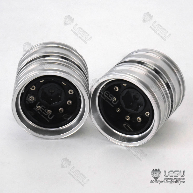 1/14 Truck Toy Aluminum Alloy Rear Wheel Hub W-2054 Tamiya Tractor Universal Modification Accessories LESU Model