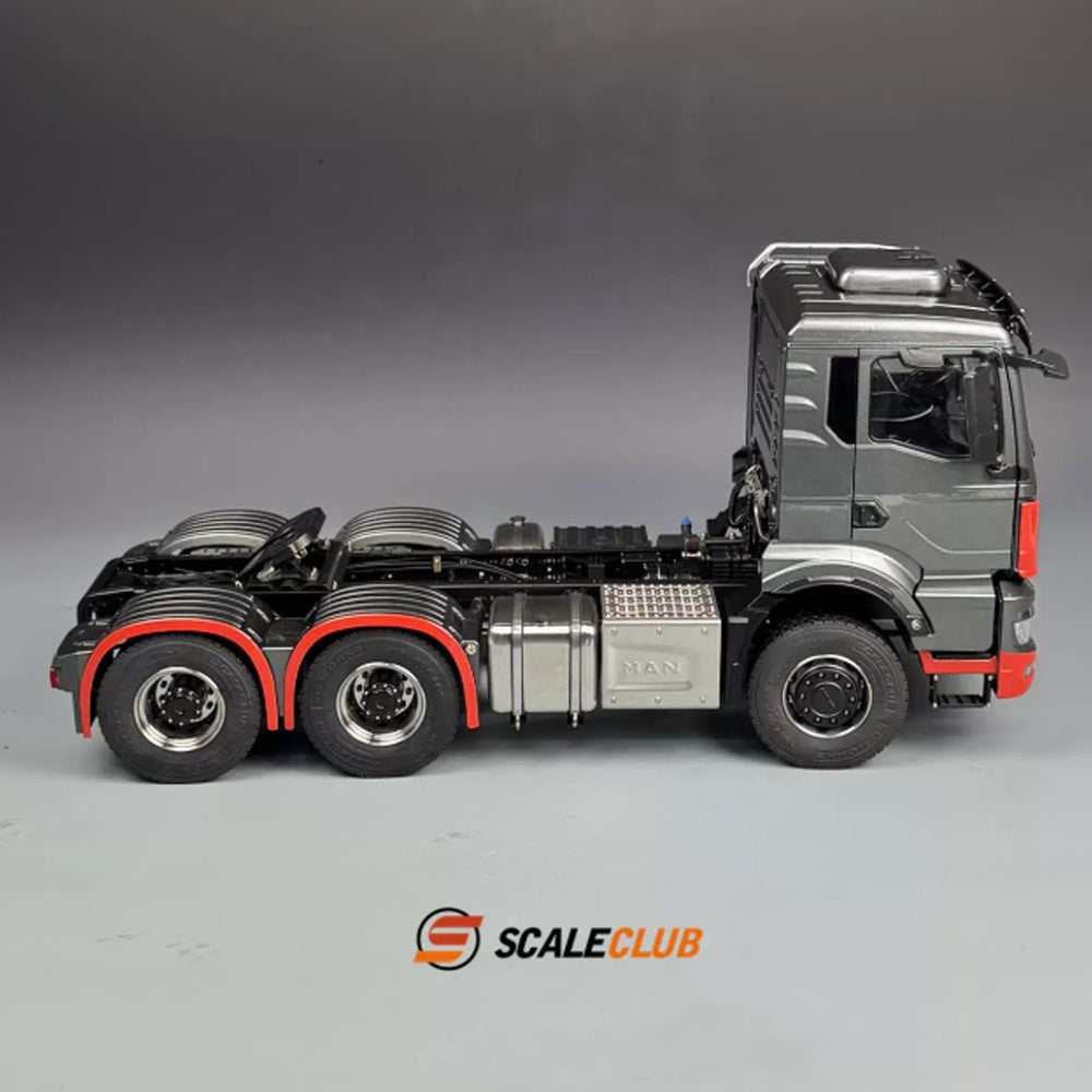 SCALECLUB 1/14 MAN TGS full metal door shell 6*6 tractor truck chassis