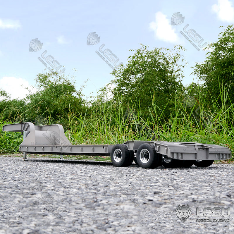 LESU 1/14 Tamiya Truck Engineering Trailer Metal Small Wheel Semi-trailer LS-A0005