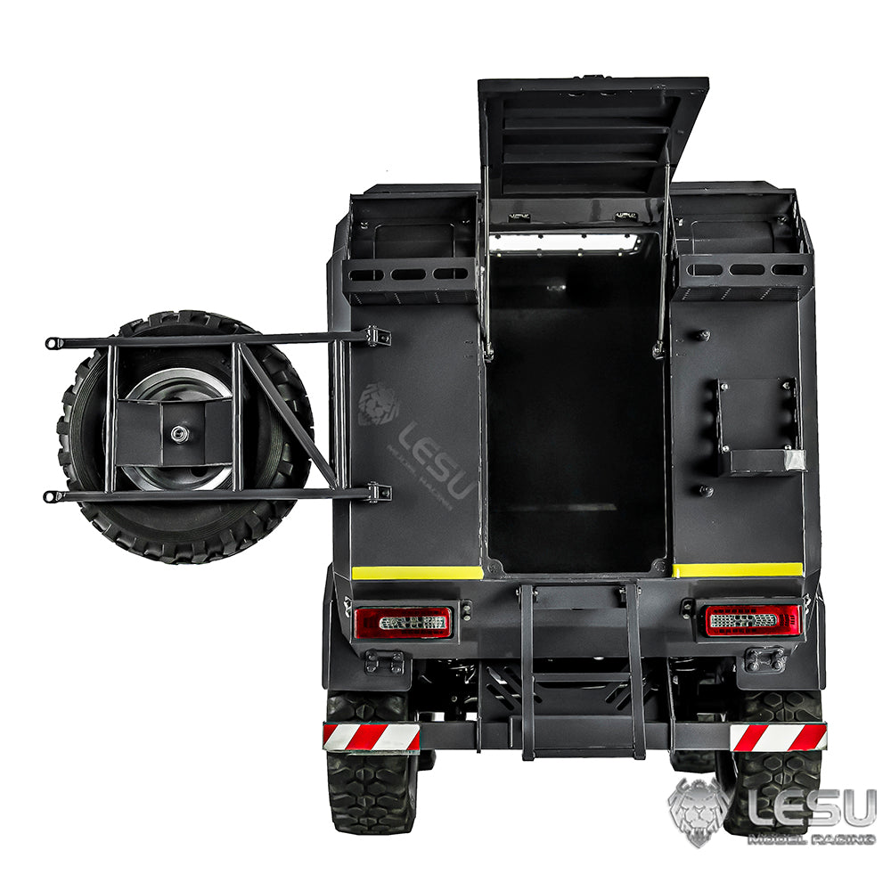 1/10 Full Metal RV Model RAVE-UM406 Simulation Light Truck Openable Door Shell