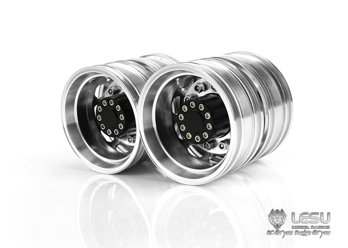 1/14 truck rear wheel hub aluminum alloy W-2012 Tamiya tractor mud head DIY dump truck model accessories LESU