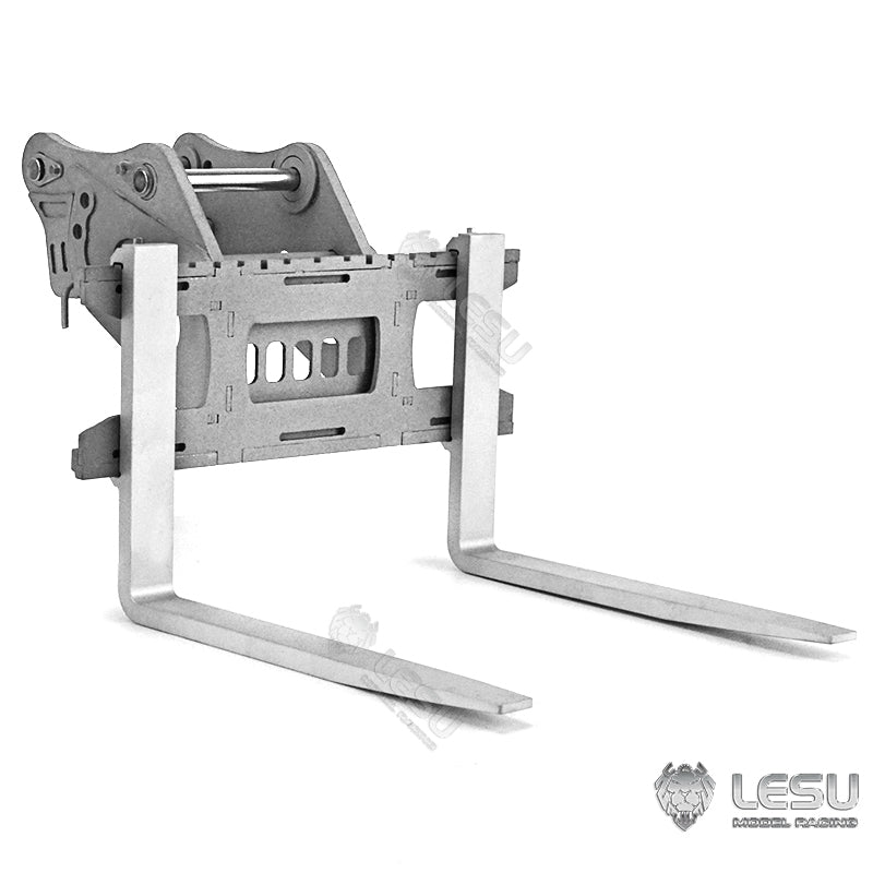 LESU 1/14 Engineering Hydraulic Excavator CAT 374F Modified Quick Change Metal Fork Attachment