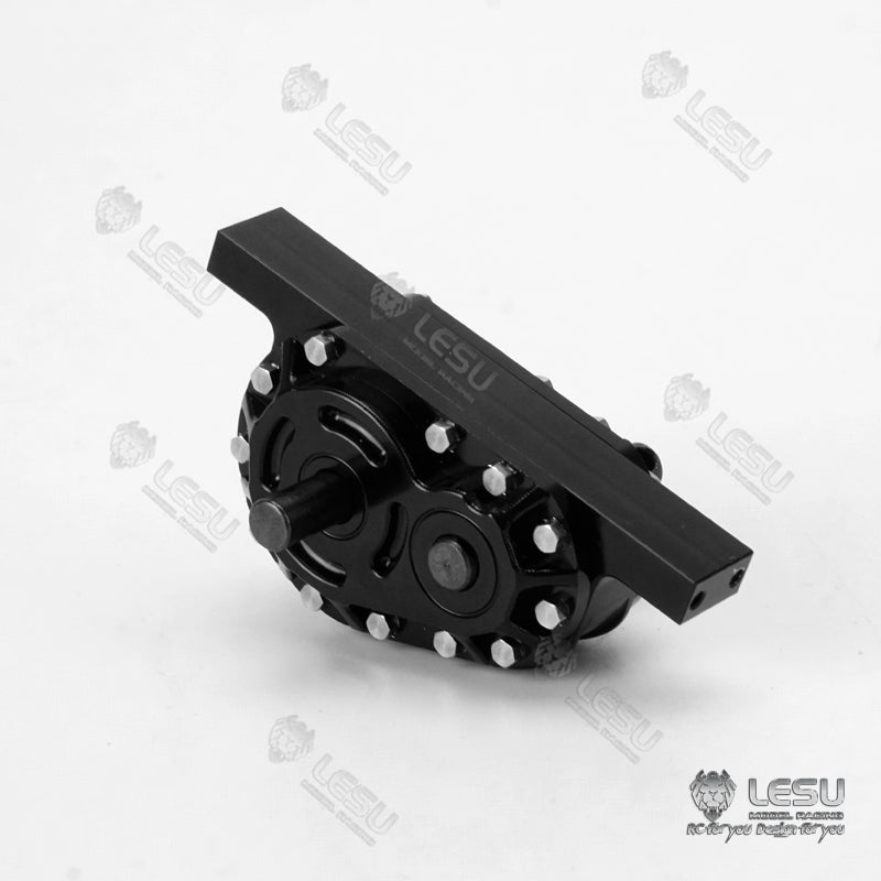 LESU 1/14 Tamiya tractor truck dump truck modified aluminum alloy reduction gear ratio 1:2 transfer case F-5024
