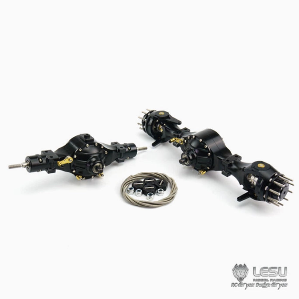 1/14 truck Tamiya tractor axle Q-900 series differential lock flange bridge mud army truck DIY model LESU