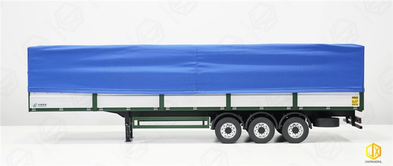 Metal car tarpaulin kit JXmodel car model 1:14 KIT version trailer trailer fence semi-trailer all-aluminum