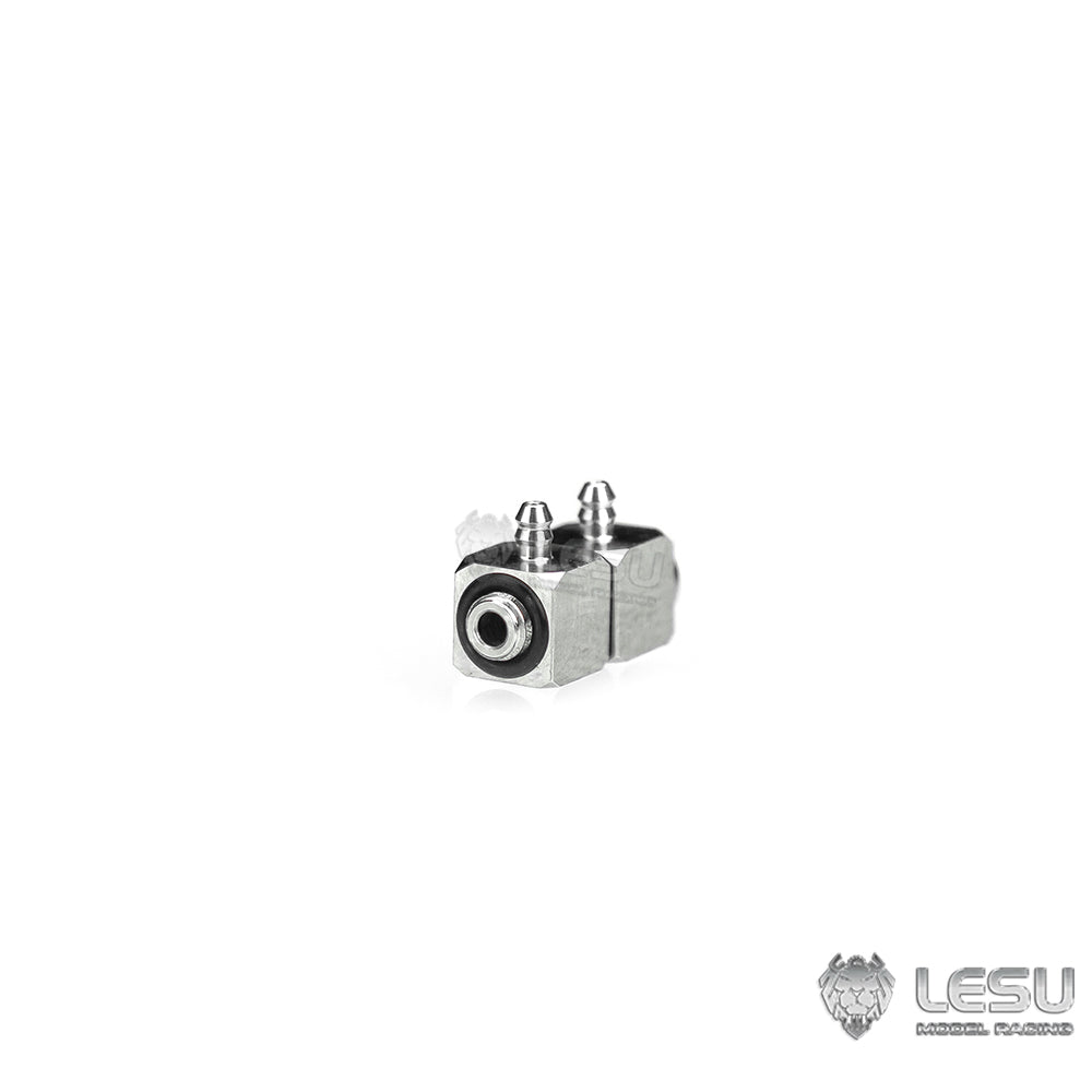 LESU modified stainless steel precision elbow double outlet M3 nozzle suitable for nylon 2*1mm oil pipe