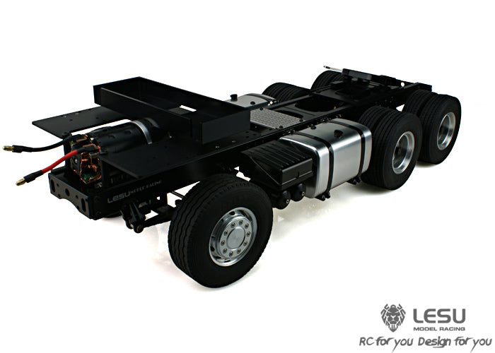 LESU 1/14 Tamiya Scania tractor truck metal three-axle 6X4 chassis remote control car model modification