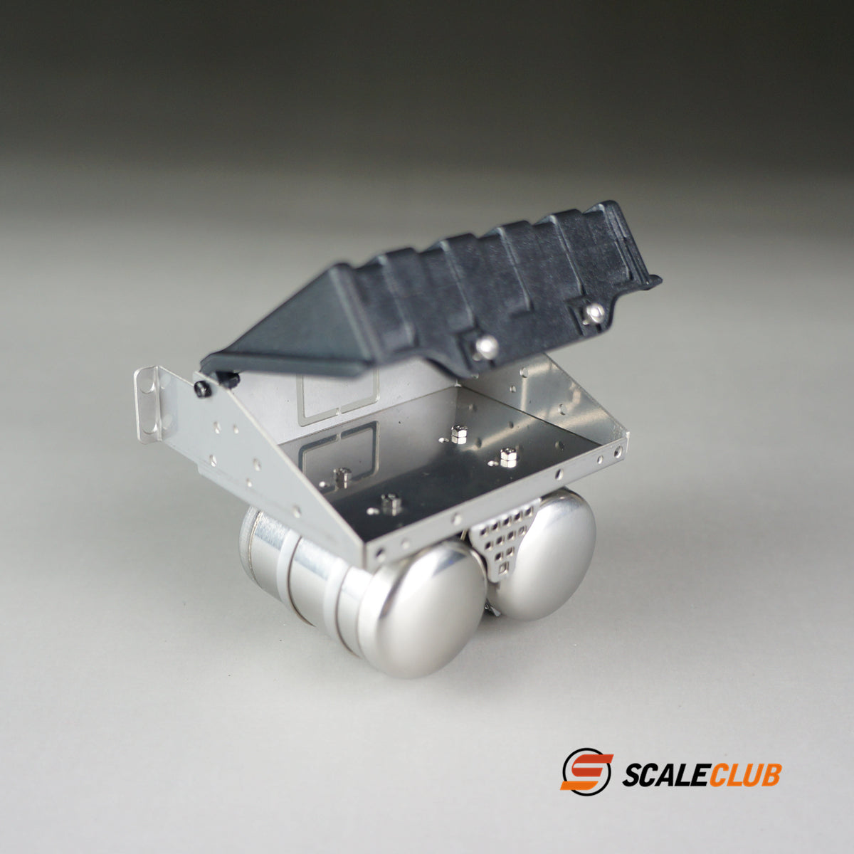 SCALECLUB B-MAN-1 For 1/14 tractor RC truck simulation battery box gas tank can open the lid metal upgrade decorative parts