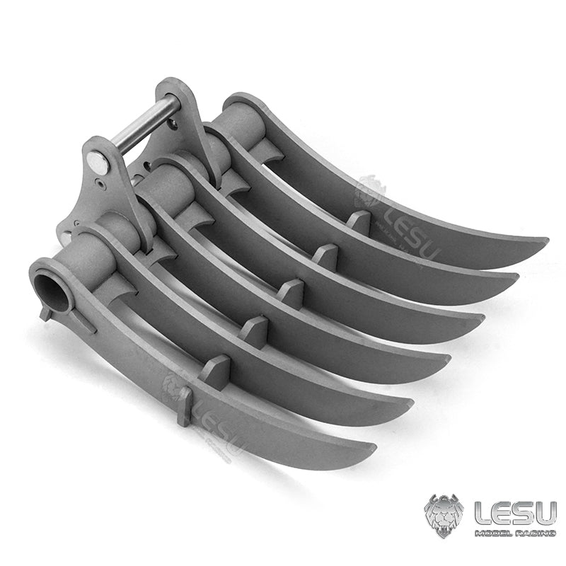 LESU 1/14 simulation hydraulic excavator PC360, wheel excavator, small short tail modified quick-detach metal rake bucket accessories