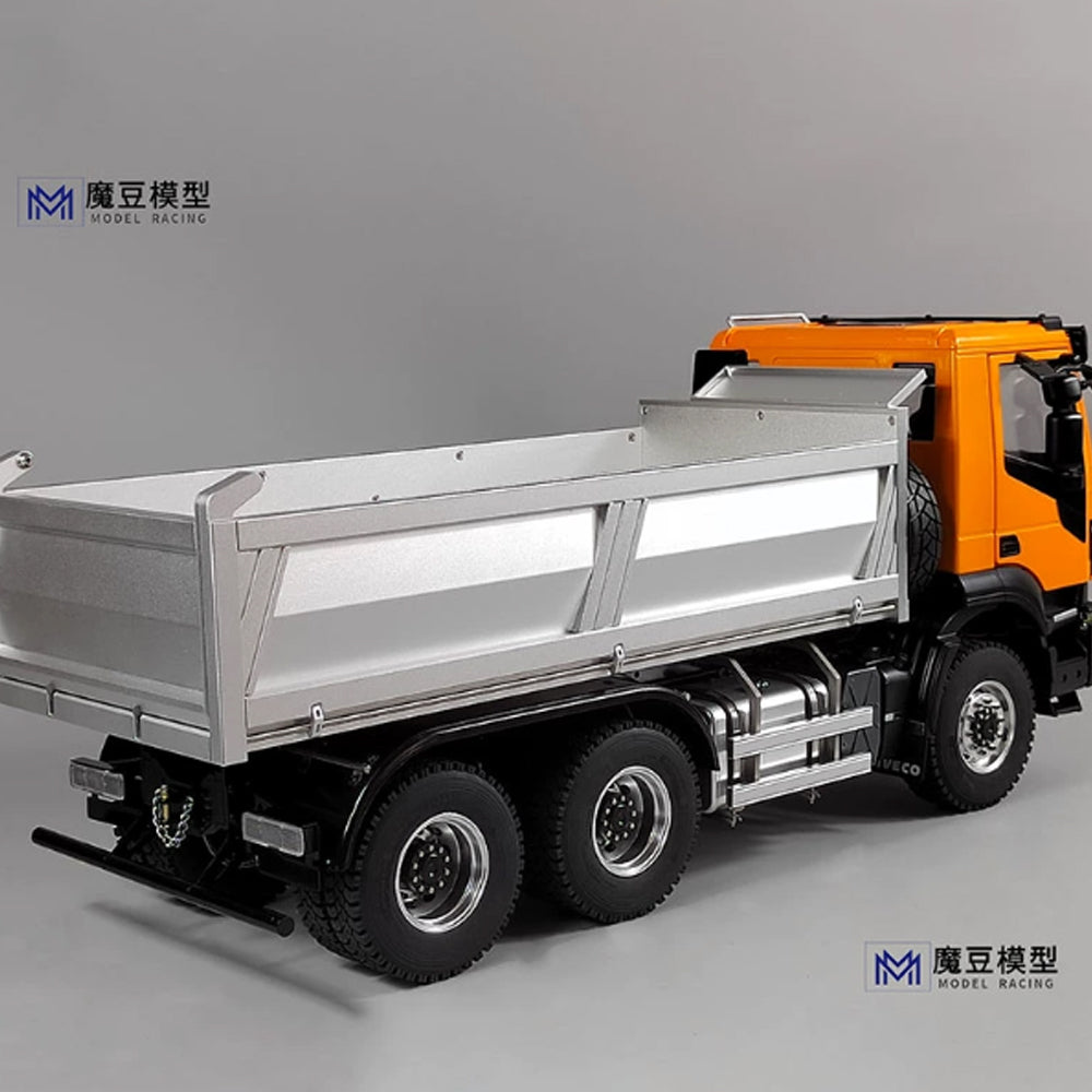 MD Model 1/14 Remote Control Model 6×4 6X6 Iveco CNC Differential Lock Axle Hydraulic Dump Truck