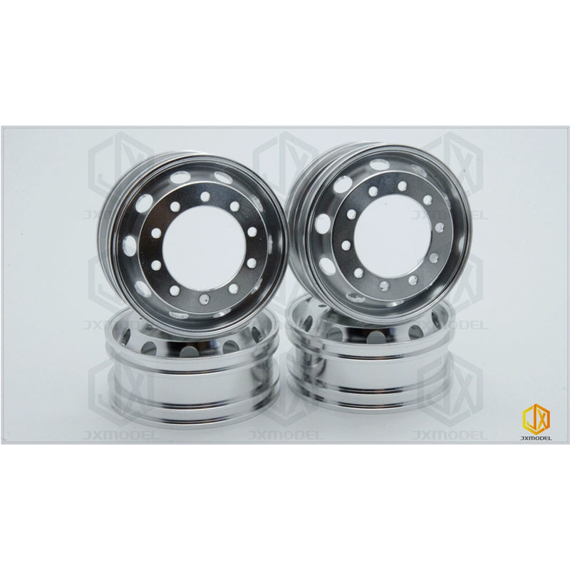 JXmodel Tamiya 1/14 tractor truck dump truck metal narrow wheel hub 10 small round hole aluminum alloy rim