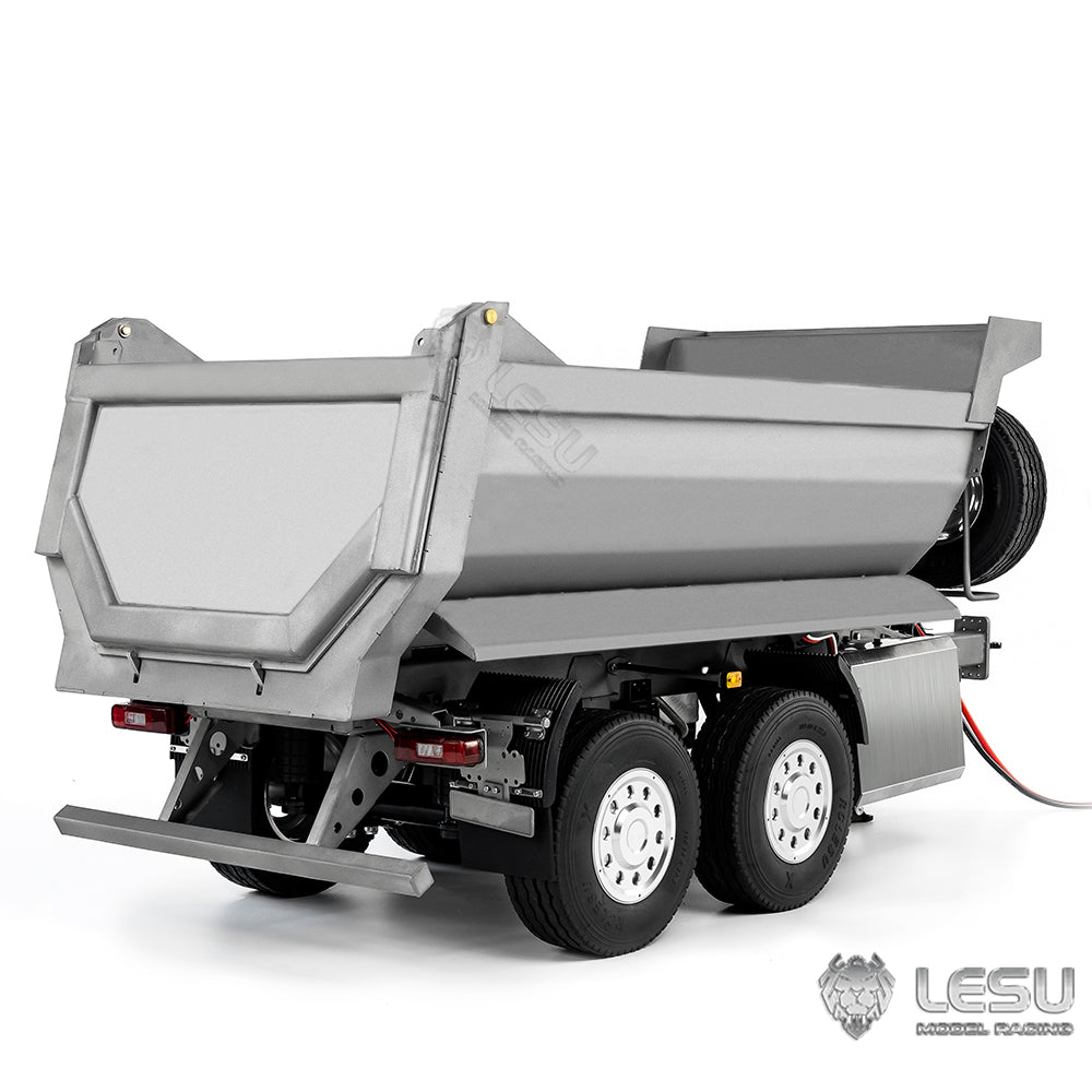 LESU 1/14 remote control toy model full trailer dump truck front hydraulic cylinder lifting U bucket LS-A0051-D