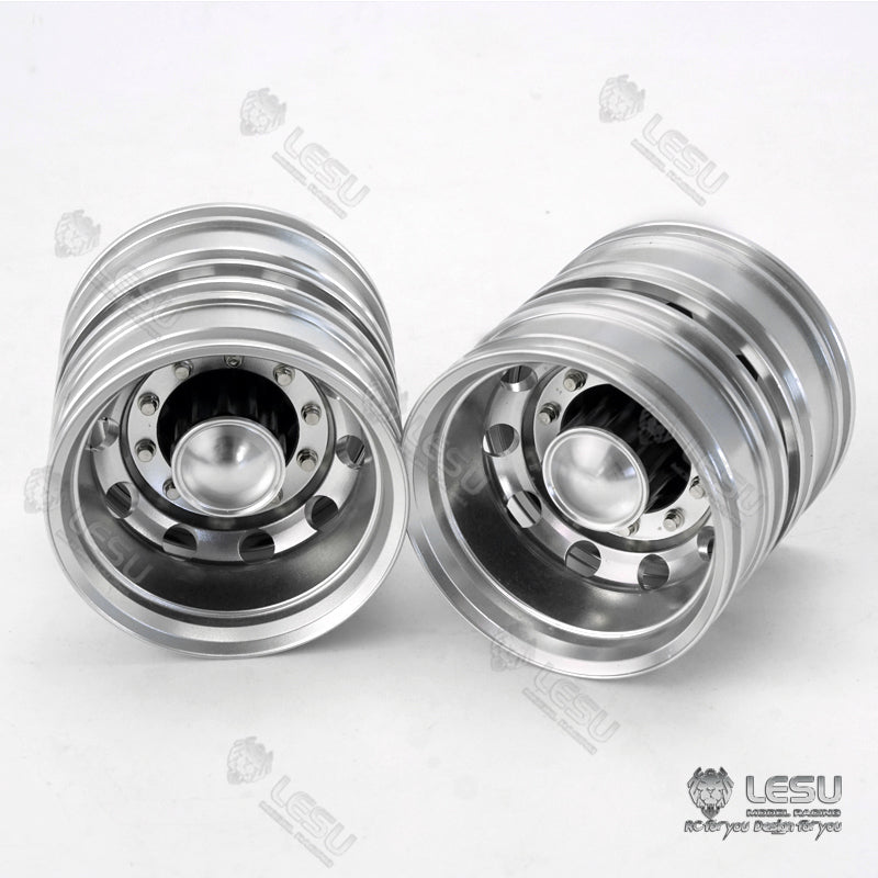 1/14 truck toy aluminum alloy front wheel hub wide tire W-2053 Tamiya tractor universal modified model accessories