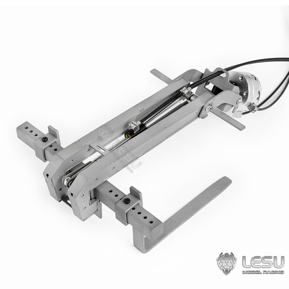 LESU 1/14 Truck Remote Control Model Metal Toy Hydraulic Truck Crane Folding Fork LS-A0048