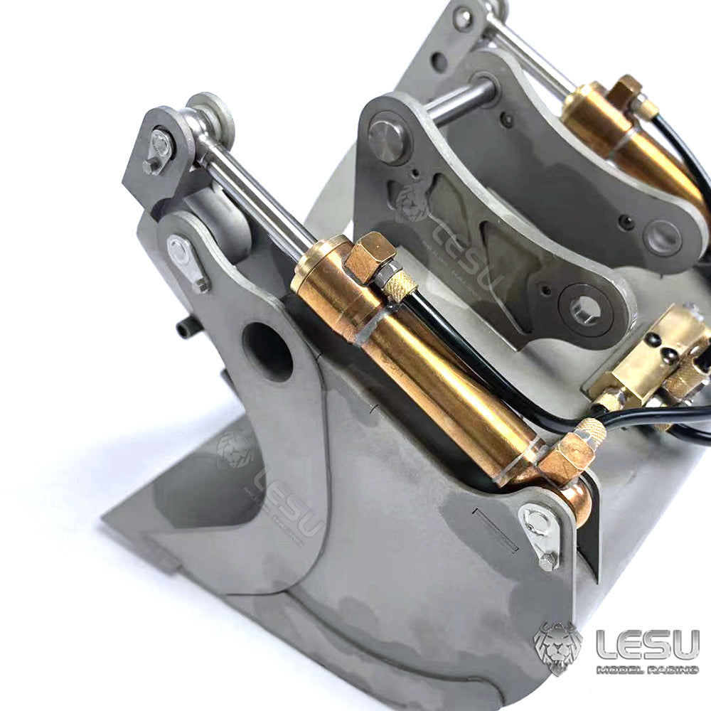LESU 1/14 Engineering Machinery Model Excavator ET35 Modified Quick Change Hydraulic Grab Bucket Attachment